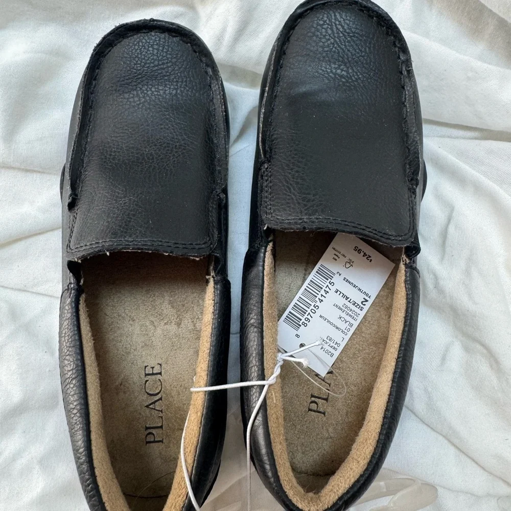 The Children's Place Black Loafer Dress Shoes for Boys